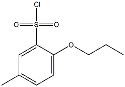 5-methyl-2-propoxybenzene-1-sulfonyl chloride Struktur