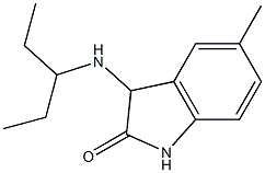 5-methyl-3-(pentan-3-ylamino)-2,3-dihydro-1H-indol-2-one Struktur