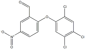 5-nitro-2-(2,4,5-trichlorophenoxy)benzaldehyde Struktur