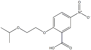 5-nitro-2-[2-(propan-2-yloxy)ethoxy]benzoic acid Struktur