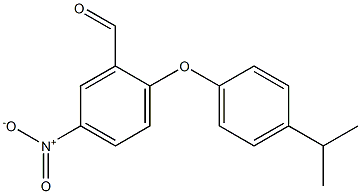 5-nitro-2-[4-(propan-2-yl)phenoxy]benzaldehyde Struktur