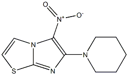 5-nitro-6-piperidin-1-ylimidazo[2,1-b][1,3]thiazole Struktur