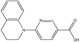 6-(1,2,3,4-tetrahydroquinolin-1-yl)pyridine-3-carboxylic acid Struktur