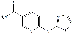 6-(1,3-thiazol-2-ylamino)pyridine-3-carbothioamide Struktur