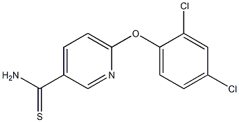 6-(2,4-dichlorophenoxy)pyridine-3-carbothioamide Struktur