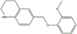 6-(2-methoxyphenoxymethyl)-1,2,3,4-tetrahydroquinoline Struktur