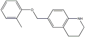 6-(2-methylphenoxymethyl)-1,2,3,4-tetrahydroquinoline Structure