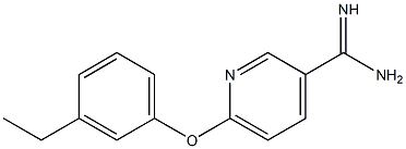 6-(3-ethylphenoxy)pyridine-3-carboximidamide Struktur