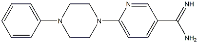 6-(4-phenylpiperazin-1-yl)pyridine-3-carboximidamide Struktur