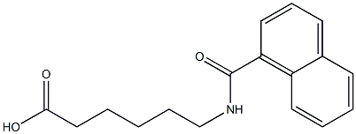 6-(naphthalen-1-ylformamido)hexanoic acid Struktur