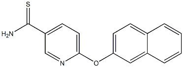 6-(naphthalen-2-yloxy)pyridine-3-carbothioamide Struktur