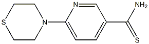 6-(thiomorpholin-4-yl)pyridine-3-carbothioamide Struktur