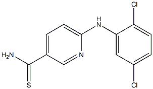 6-[(2,5-dichlorophenyl)amino]pyridine-3-carbothioamide Struktur