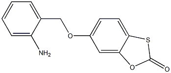 6-[(2-aminophenyl)methoxy]-2H-1,3-benzoxathiol-2-one Struktur