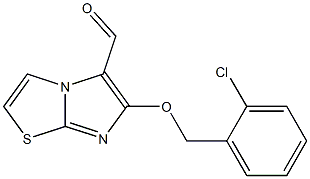 6-[(2-chlorobenzyl)oxy]imidazo[2,1-b][1,3]thiazole-5-carbaldehyde Struktur