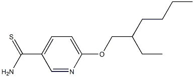 6-[(2-ethylhexyl)oxy]pyridine-3-carbothioamide Struktur