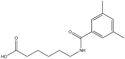 6-[(3,5-dimethylbenzoyl)amino]hexanoic acid Struktur