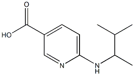 6-[(3-methylbutan-2-yl)amino]pyridine-3-carboxylic acid Struktur