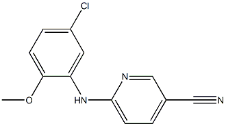 6-[(5-chloro-2-methoxyphenyl)amino]pyridine-3-carbonitrile Struktur