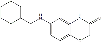 6-[(cyclohexylmethyl)amino]-3,4-dihydro-2H-1,4-benzoxazin-3-one Struktur