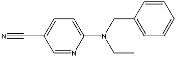 6-[benzyl(ethyl)amino]pyridine-3-carbonitrile Struktur