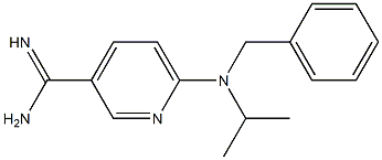 6-[benzyl(isopropyl)amino]pyridine-3-carboximidamide Struktur