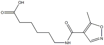 6-{[(5-methylisoxazol-4-yl)carbonyl]amino}hexanoic acid Struktur