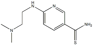 6-{[2-(dimethylamino)ethyl]amino}pyridine-3-carbothioamide Struktur