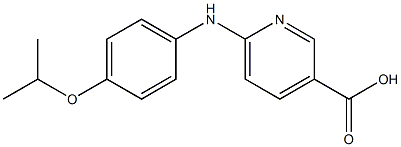 6-{[4-(propan-2-yloxy)phenyl]amino}pyridine-3-carboxylic acid Struktur