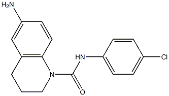 6-amino-N-(4-chlorophenyl)-1,2,3,4-tetrahydroquinoline-1-carboxamide Struktur