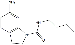 6-amino-N-butyl-2,3-dihydro-1H-indole-1-carboxamide Struktur