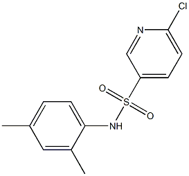 6-chloro-N-(2,4-dimethylphenyl)pyridine-3-sulfonamide Struktur