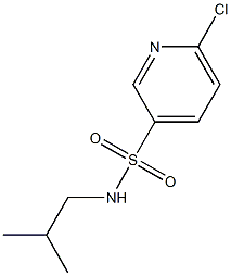 6-chloro-N-(2-methylpropyl)pyridine-3-sulfonamide Struktur