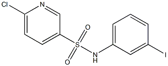 6-chloro-N-(3-iodophenyl)pyridine-3-sulfonamide Struktur