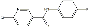 6-chloro-N-(4-fluorophenyl)pyridine-3-carboxamide Struktur