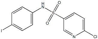 6-chloro-N-(4-iodophenyl)pyridine-3-sulfonamide Struktur