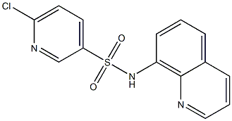 6-chloro-N-(quinolin-8-yl)pyridine-3-sulfonamide Struktur