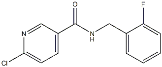 6-chloro-N-[(2-fluorophenyl)methyl]pyridine-3-carboxamide Struktur