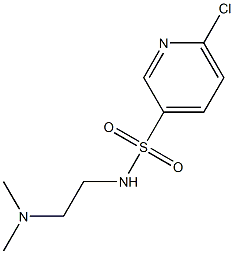 6-chloro-N-[2-(dimethylamino)ethyl]pyridine-3-sulfonamide Struktur