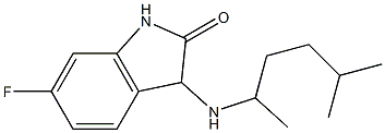 6-fluoro-3-[(5-methylhexan-2-yl)amino]-2,3-dihydro-1H-indol-2-one Struktur