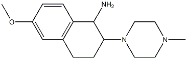 6-methoxy-2-(4-methylpiperazin-1-yl)-1,2,3,4-tetrahydronaphthalen-1-amine Struktur