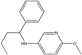 6-methoxy-N-(1-phenylbutyl)pyridin-3-amine Struktur