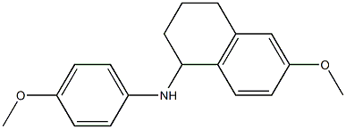 6-methoxy-N-(4-methoxyphenyl)-1,2,3,4-tetrahydronaphthalen-1-amine Struktur