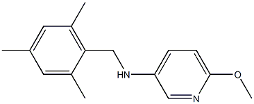 6-methoxy-N-[(2,4,6-trimethylphenyl)methyl]pyridin-3-amine Struktur