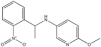 6-methoxy-N-[1-(2-nitrophenyl)ethyl]pyridin-3-amine Struktur