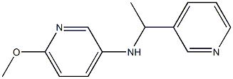 6-methoxy-N-[1-(pyridin-3-yl)ethyl]pyridin-3-amine Struktur