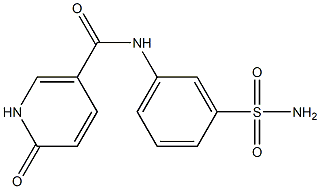 6-oxo-N-(3-sulfamoylphenyl)-1,6-dihydropyridine-3-carboxamide Struktur