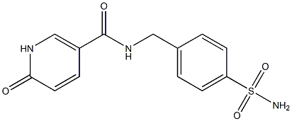 6-oxo-N-[(4-sulfamoylphenyl)methyl]-1,6-dihydropyridine-3-carboxamide Struktur