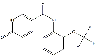 6-oxo-N-[2-(trifluoromethoxy)phenyl]-1,6-dihydropyridine-3-carboxamide Struktur