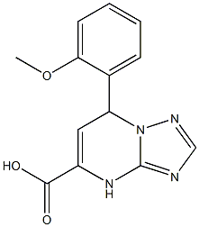 7-(2-methoxyphenyl)-4,7-dihydro[1,2,4]triazolo[1,5-a]pyrimidine-5-carboxylic acid Struktur